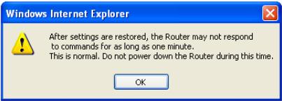BELKIN MODEM ROUTEUR SANS FIL N #F5D8636ED4A - Rétabillisement d'une configuration précédente - 4