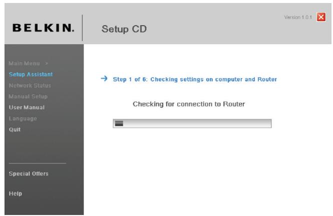 BELKIN MODEM-ROUTEUR SANS FIL G - Vérification des paramètres - 1