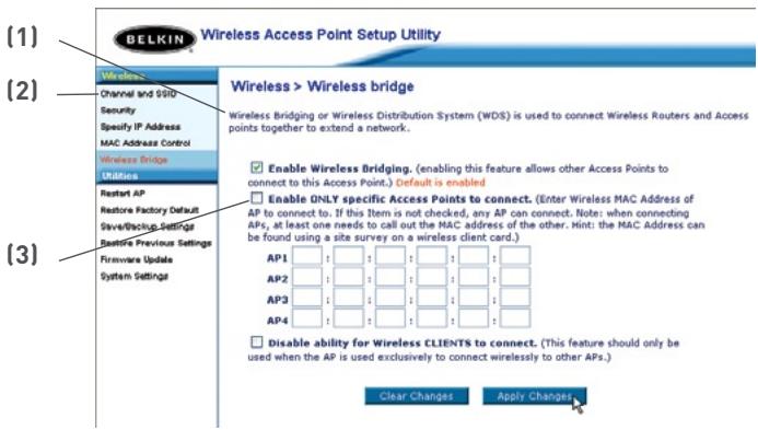 BELKIN POINT D’ACCÈS RÉSEAU SANS FIL 802.11G #F5D7130FR - Important : - 1
