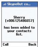 BELKIN SKYPEPHONE #F1PP000GNFR - Een SkypOut-contactpersoon toevoegen - 5