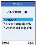 BELKIN SKYPEPHONE #F1PP000GNFR - Confidentialité - 4
