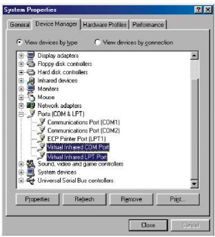 BELKIN SMARTBEAM INFRAROUGE USB #F5U235EA - Vérification de l'installation du Smartbeam Infrarouge USB sous Windows 98SE/Me - 2