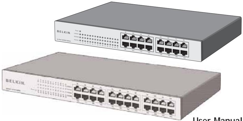 BELKIN SWITCH 10/100 À 24 PORTS #F5D5131EA24 - 1