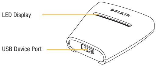 BELKIN SWITCH POUR PÉRIPHÉRIQUES USB 2X1 #F1U201EA - Unit Display Diagrams - 1