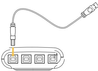 BELKIN SWITCH POUR PÉRIPHÉRIQUES USB 2X1 #F1U201EA - Anschlieben der Computer an den Switch - 2