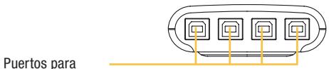 BELKIN SWITCH POUR PÉRIPHÉRIQUES USB 4X1 #F1U401EA - Diagramas de los indicadores de la unidad - 2