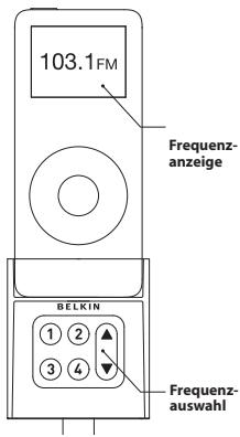 BELKIN TUNEBASE FM TRANSMETTEUR POUR IPOD NANO 2G #F8Z136EABLK - Verwendung des TuneBase FM - 1