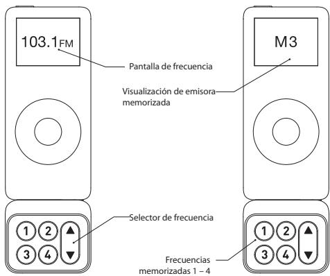BELKIN TUNEFM TRANSMETTEUR POUR IPOD NANO 2ND GÉNÉRATION #F8Z125EABLK - Utilización del transmisor TuneFM - 1