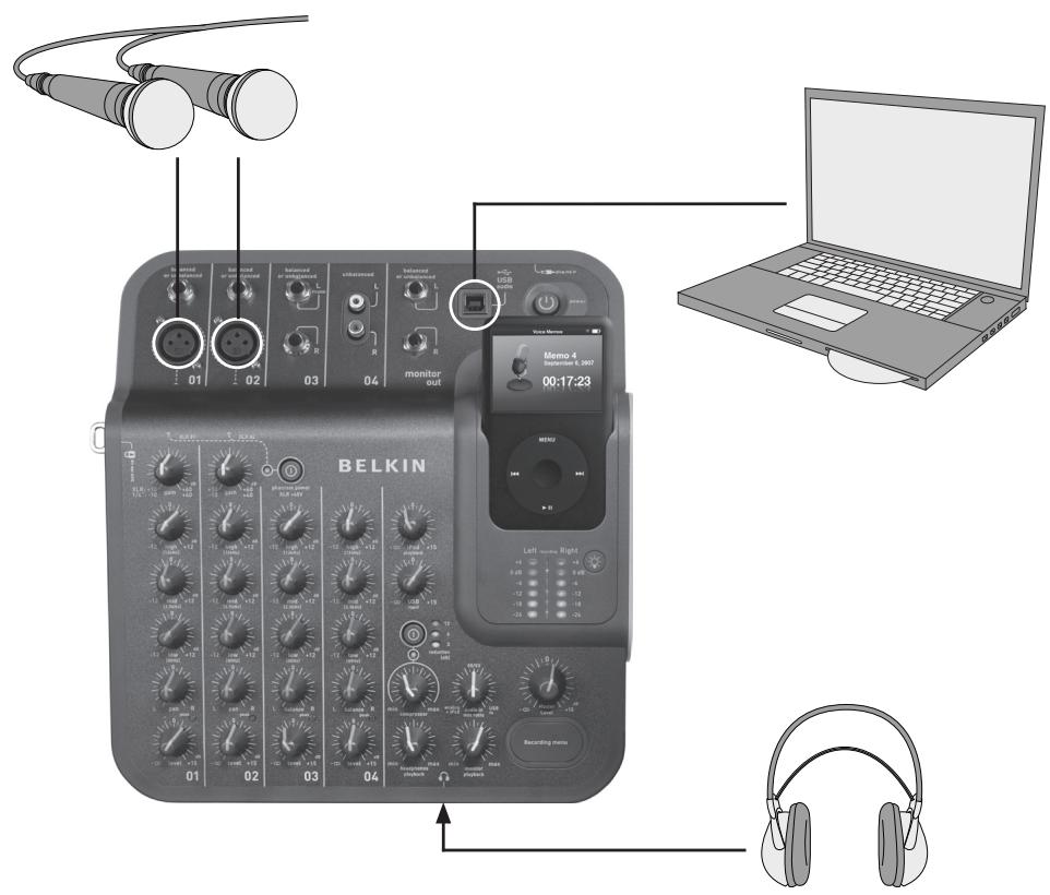 BELKIN TUNESTUDIO #F8Z109EA - Conseils pour enregistrer un chêur - 1