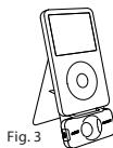 BELKIN TUNETALK STEREO POUR IPOD AVEC VIDÉO #F8Z082EABLK - Come montare il TuneTalk Stereo e l'iPod video sul supporto da tavolo - 4