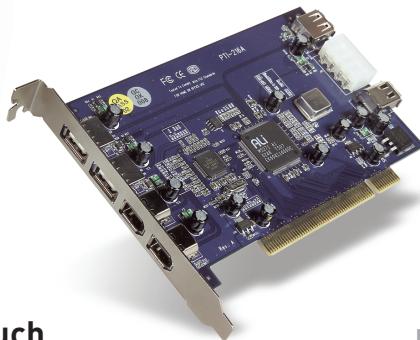 BELKIN USB 2.0 AND FIREWIRE 6-PORT PCI CARD - USB 2.0 und FireWire 6-Port PCI-Karte - 2