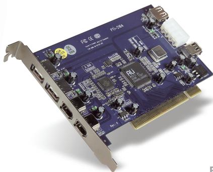 BELKIN USB 2.0 AND FIREWIRE 6-PORT PCI CARD - USB 2.0 and Firewire 6-Port PCI Card - 2
