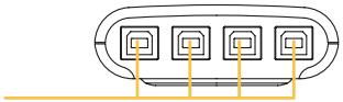 BELKIN USB PERIPHERAL SWITCH - Diagrams de losindicadores de la unidad - 2
