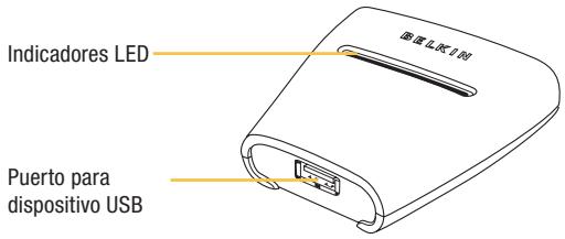 BELKIN USB PERIPHERAL SWITCH - Diagrams de losindicadores de la unidad - 1