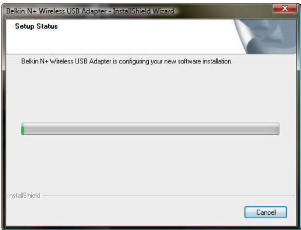BELKIN ADAPTATEUR USB SANS FIL N - Installation sous Windows Vista - 4