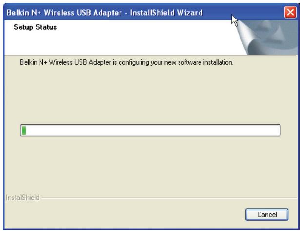 BELKIN ADAPTATEUR USB SANS FIL N - Procedure d'installation pour les systèmes d'exploitation Windows autres que Windows Vista - 4