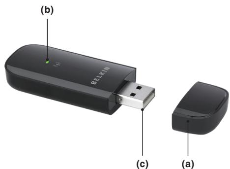 BELKIN ADAPTATEUR USB SANS FIL SURF F7D1101ED - Spécifications du produit - 1