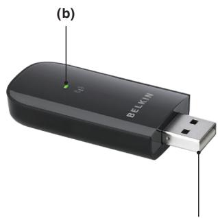 BELKIN ADAPTATEUR USB SANS FIL SURF F7D2101ED - Spécifications du produit - 1