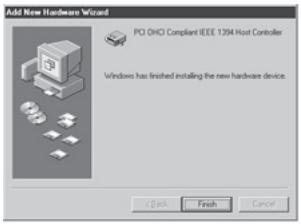 BELKIN CARTE IEEE 1394 FIREWIRE® PCI #F5U502EA - Stuurprogramma's installeren onder Windows Me - 2