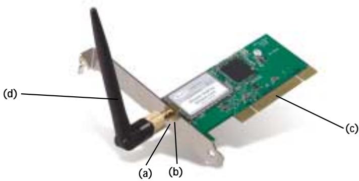 BELKIN CARTE RÉSEAU SANS FIL G POUR ORDINATEUR DE BUREAU #F5D7000ED - PRÉSENTATION DE LA CARTE - 1