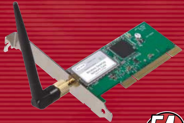 BELKIN CARTE RÉSEAU SANS FIL G POUR ORDINATEUR DE BUREAU #F5D7000ED - Carte réseau sans fil 54g PCI - 1