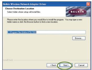 BELKIN CARTE RÉSEAU SANS FIL G MODE HAUT DÉBIT POUR ORDINATEUR DE BUREAU F5D7001FR - Étape 1 : installer le logiciel - 3
