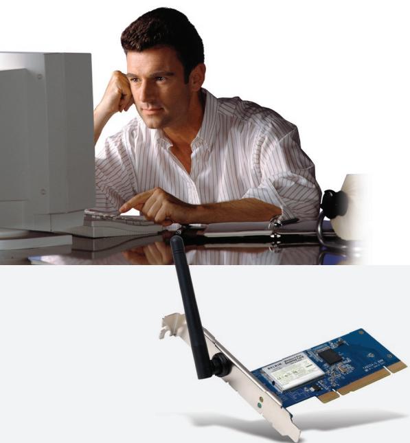 BELKIN CARTE RÉSEAU SANS FIL G MODE HAUT DÉBIT POUR ORDINATEUR DE BUREAU F5D7001FR - Reliez votre ordinateur de bureau à un réseau sans fil - 1