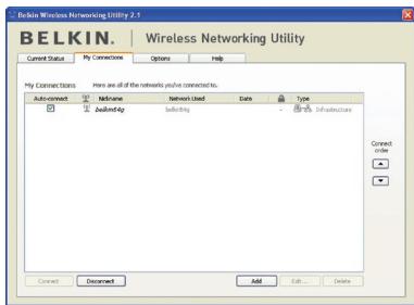 BELKIN CARTE RÉSEAU SANS FIL G MODE HAUT DÉBIT POUR ORDINATEUR DE BUREAU F5D7001FR - Modification des paramètres de sécurité sans fil - 1
