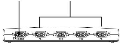 BELKIN F1DB102P2EA - Vorder-/Rückansicht des 4-Port KVM-Switches aus der E-Serie: - 2