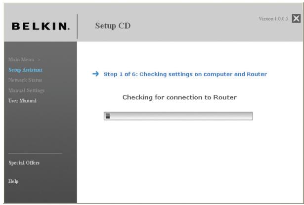 BELKIN F6D4230-4 - Vérification des connexions physiques - 1