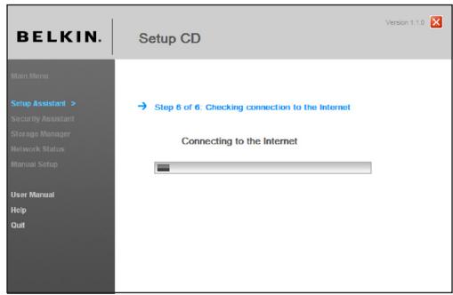 BELKIN MODEM-ROUTEUR SANS FIL N+ - Verification de la connexion à Internet. - 1
