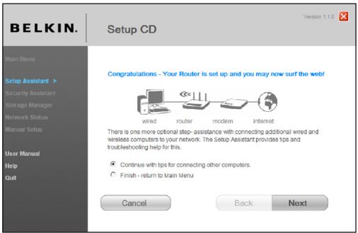 BELKIN MODEM-ROUTEUR SANS FIL N+ - Felicitations - 1