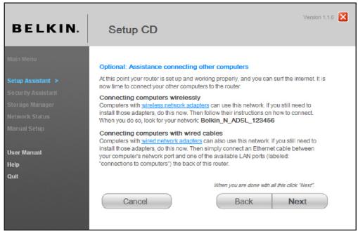BELKIN MODEM-ROUTEUR SANS FIL N+ - Facultatif : Aide pour la connexion d'autres ordinateurs - 1