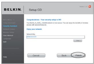 BELKIN MODEM-ROUTEUR SANS FIL N1 VISION #F5D8632FR4A - Choix d'un type de sécurité - 4
