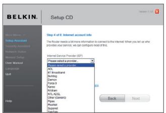 BELKIN MODEM-ROUTEUR SANS FIL N1 VISION #F5D8632FR4A - Attribution d'un nom à votre réseau sans fil - 1