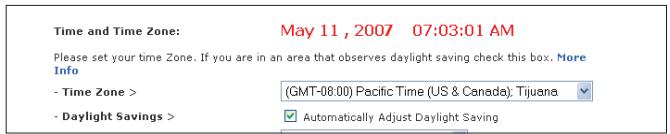 BELKIN MODEM-ROUTEUR SANS FIL N1 VISION #F5D8632FR4A - Définition d'un fuseau hora - 1