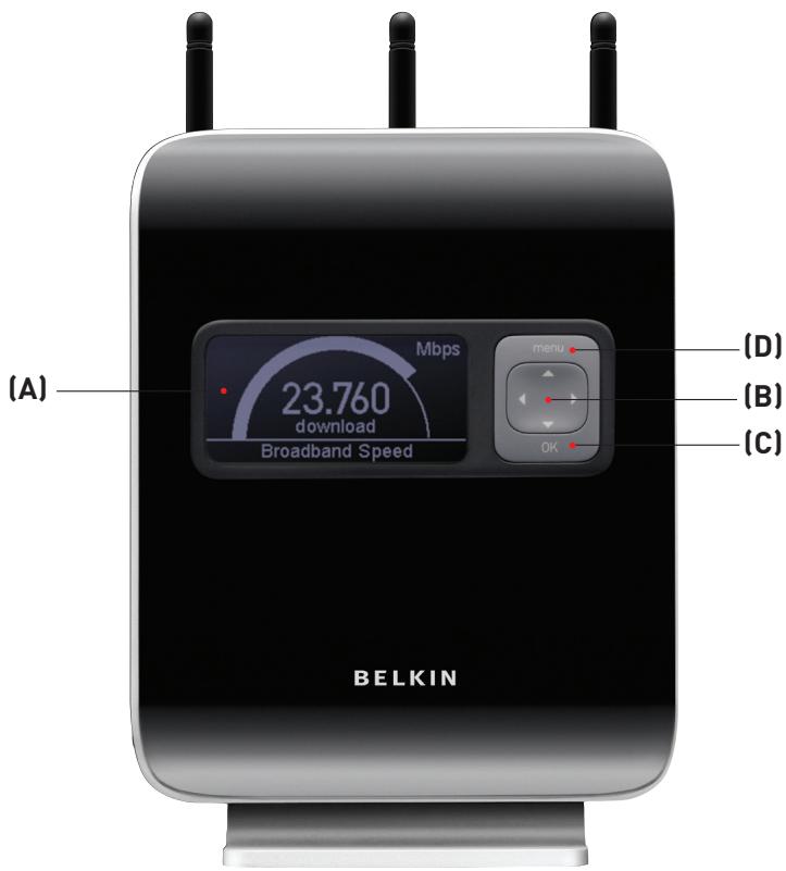 BELKIN MODEM-ROUTEUR SANS FIL N1 VISION #F5D8632FR4A - Caracteristiques du matériel - 1