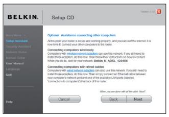 BELKIN MODEM-ROUTEUR SANS FIL N1 VISION #F5D8632FR4A - Dépannage - 1