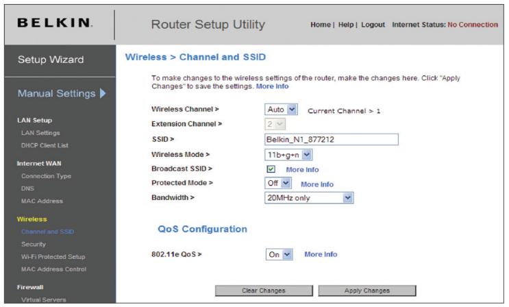 BELKIN MODEM-ROUTEUR SANS FIL N1 VISION #F5D8632FR4A - Utilisation de la fonction de commutation entre les modes sans fil - 1