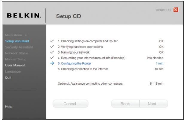 BELKIN MODEM-ROUTEUR SANS FIL OPTIMISÉ #F6D4630ED4A - Configuration du routeur. - 1
