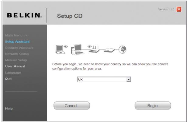 BELKIN MODEM-ROUTEUR SANS FIL OPTIMISÉ #F6D4630ED4A - Choisir le pays - 1