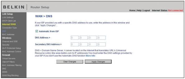 BELKIN MODEM-ROUTEUR SANS FIL OPTIMISÉ #F6D4630ED4A - Utilisation de l'Interface utilisateur avancée basée sur le Web - 1
