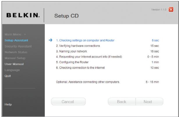 BELKIN MODEM-ROUTEUR SANS FIL OPTIMISÉ #F6D4630ED4A - Écran de confirmation - 2
