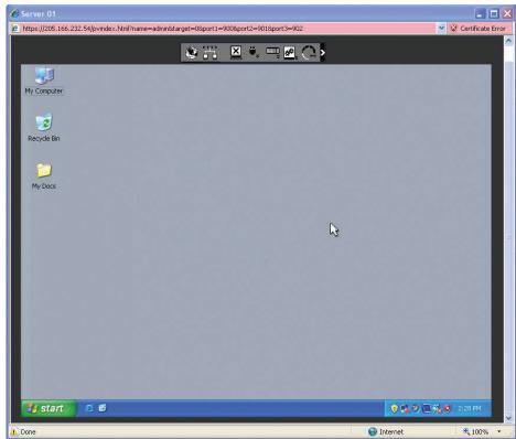 BELKIN OMNIVIEW IP 5216K #F1DP216GEA - Accès au serveur cible - 1