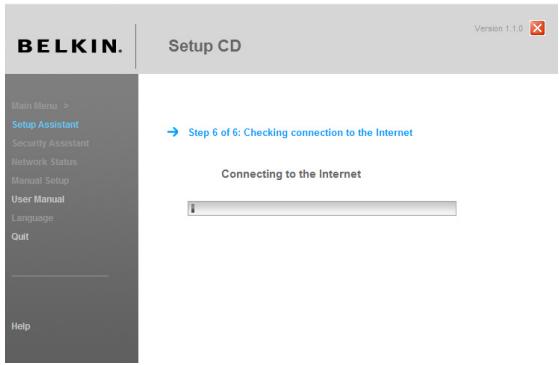 BELKIN ROUTEUR SANS FIL G #F5D7234ED4 - Verification de la connexion à Internet. - 2