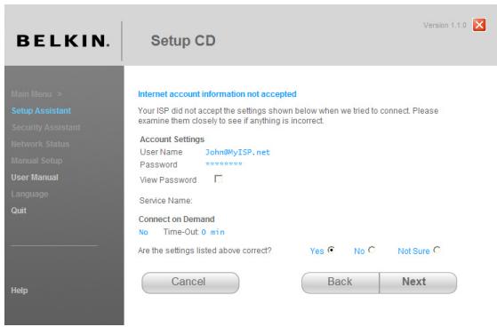 BELKIN ROUTEUR SANS FIL G #F5D7234ED4 - Dépannage - 2