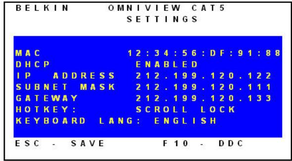 BELKIN SWITCH CAT5 216232 OMNIVIEW SMB - Réglage de l'adresse IP - 2