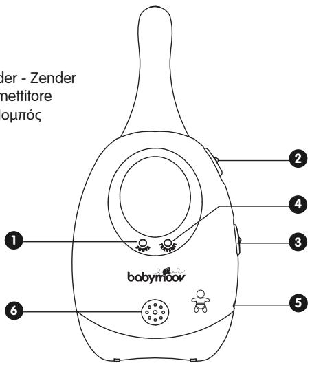 BABYMOOV ECOUTE BEBE SIMPLY CARE - COMMANDES - CONTROLS - BEDIENELEMENTE - BEDENINGSKNOPPEN - MANDOS COMANDOS - COMANDI - VEZERLÉS - OVLADACI PRVKY - KOYMITIA - 1