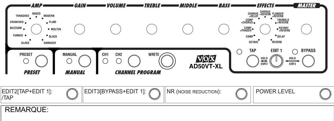VOX AD30VT-XL - Pense-bête du guitariste - 2