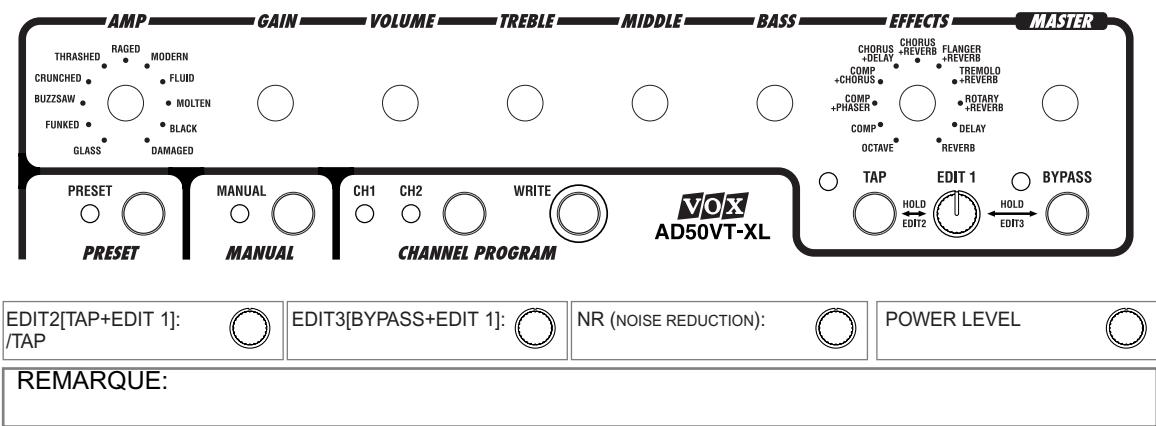VOX AD30VT-XL - Pense-bête du guitariste - 1
